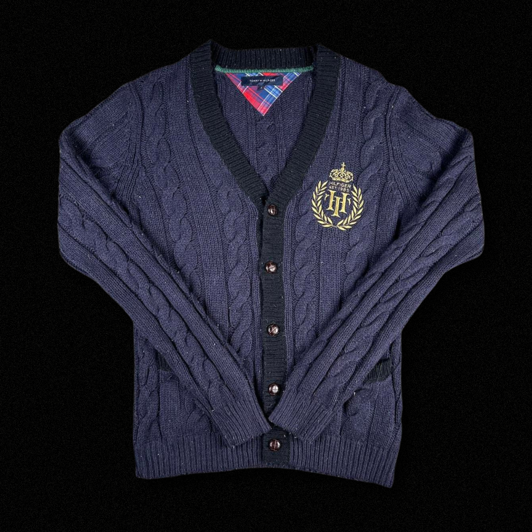 Men’s Premium Tommy Hilfiger Knitted Button Up Jumper Size S