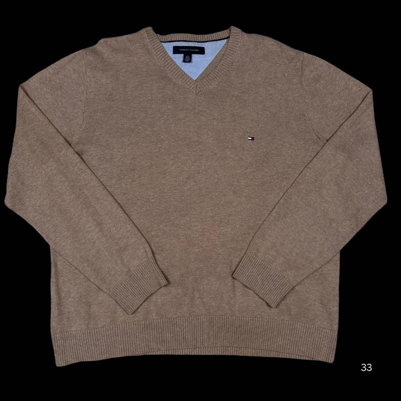 MEN'S VINTAGE TOMMY HILFIGER V NECK JUMPER SIZE L