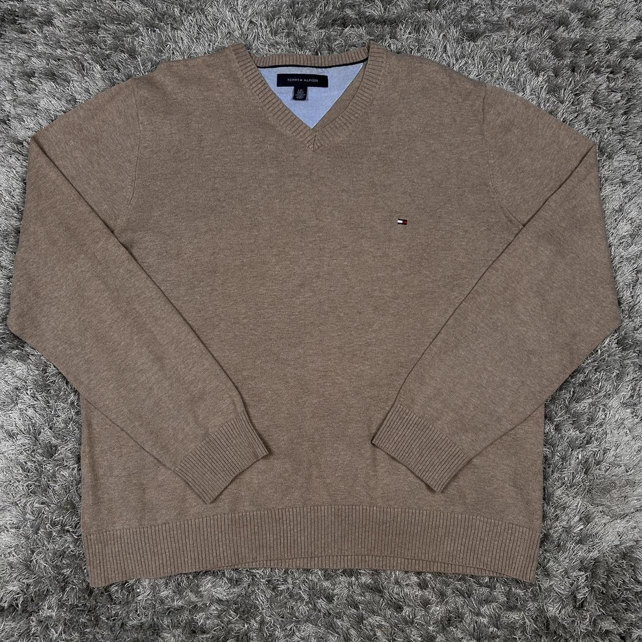 MEN'S VINTAGE TOMMY HILFIGER V NECK JUMPER SIZE L
