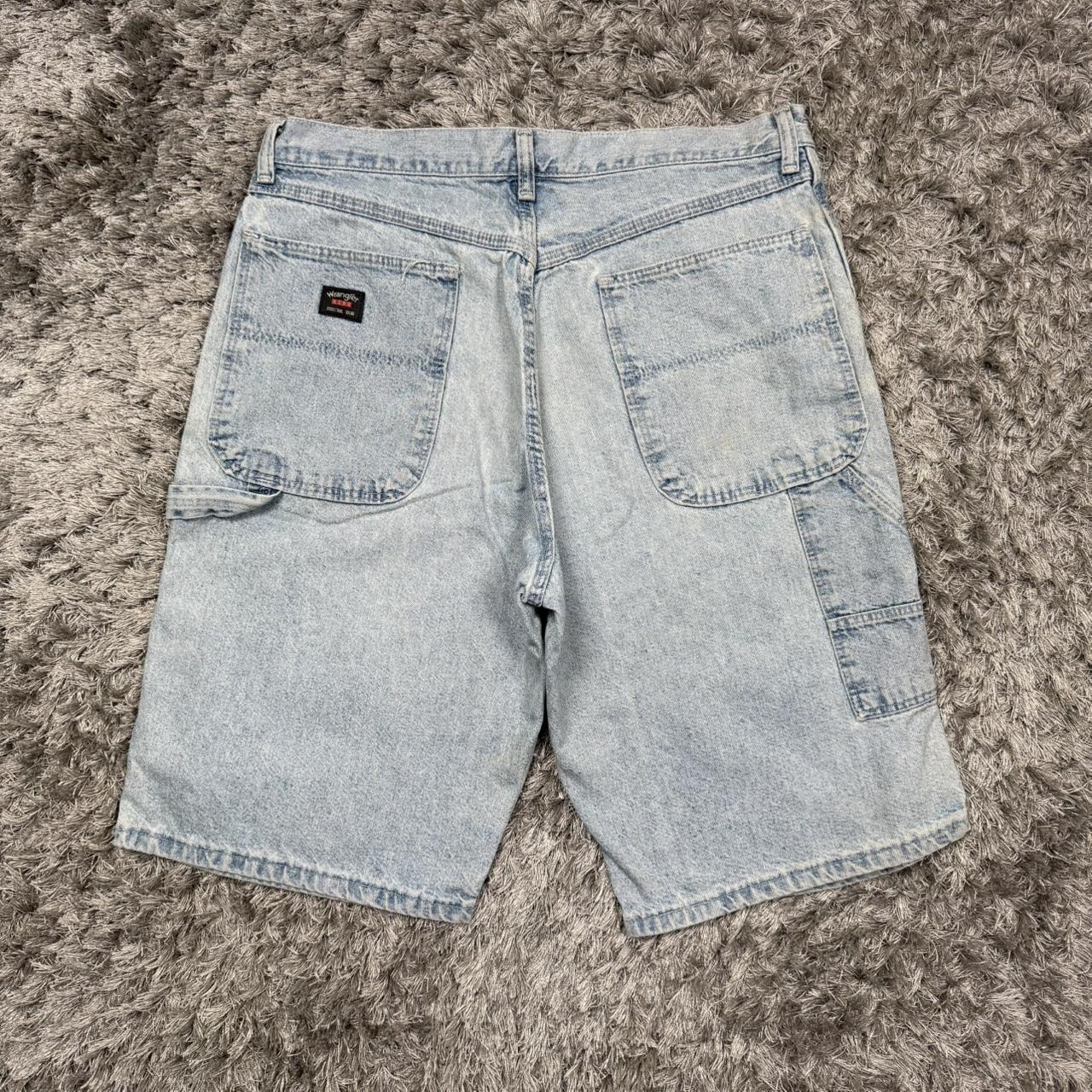 MEN'S WRANGLER BAGGY DENIM CARPENTER SHORTS W32