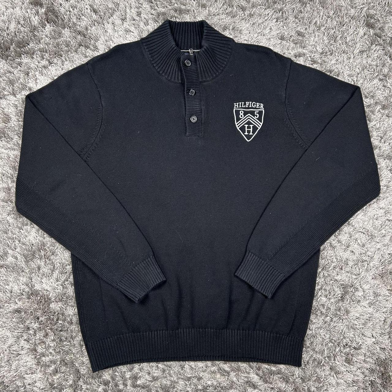 MEN'S VINTAGE TOMMY HILFIGER 1/4 ZIP JUMPER SIZE XL
