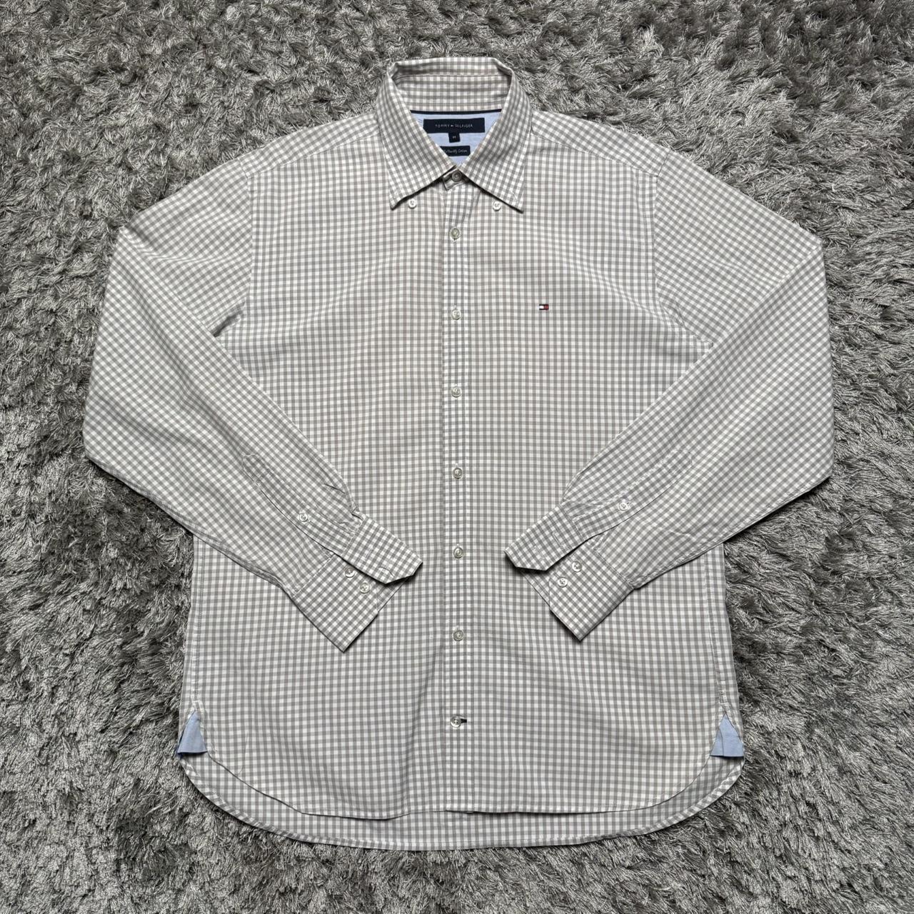 MEN'S TOMMY HILFIGER CHECK BUTTON UP SHIRT SIZE M