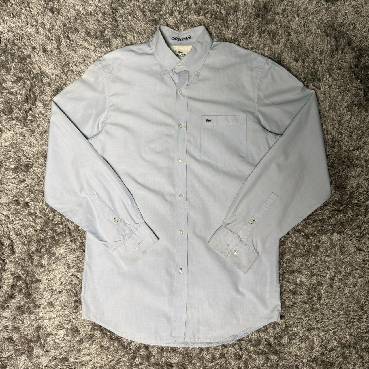 MEN'S VINTAGE LACOSTE BUTTON UP SHIRT SIZE L