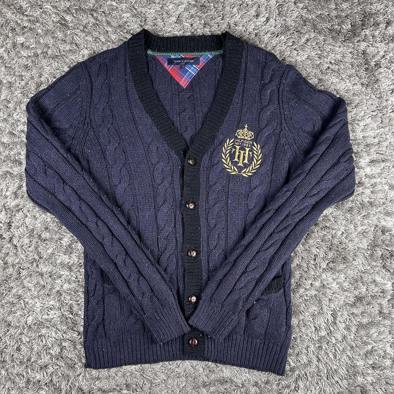 Men’s Premium Tommy Hilfiger Knitted Button Up Jumper Size S