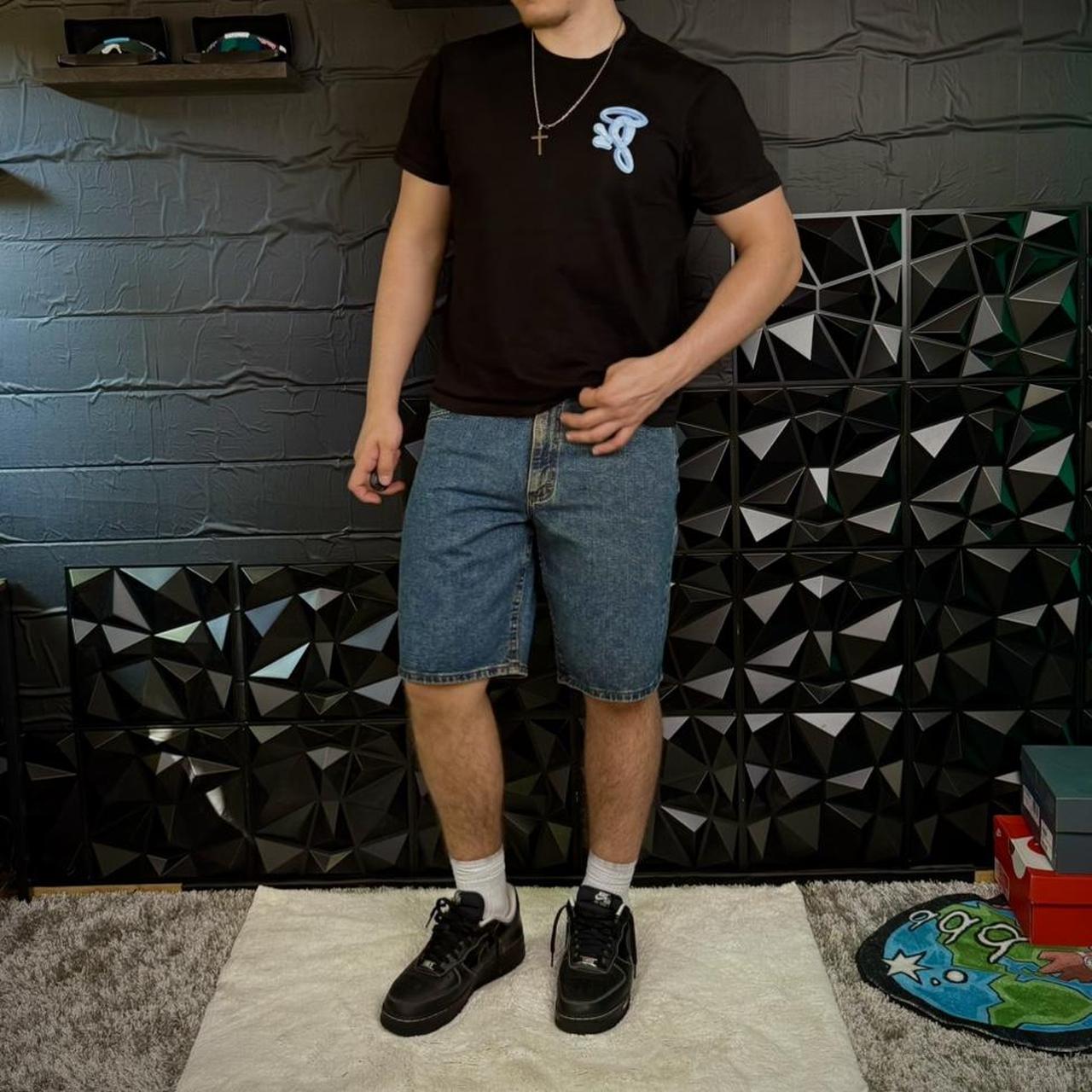 MEN'S LEE BAGGY DENIM CARPENTER SHORTS