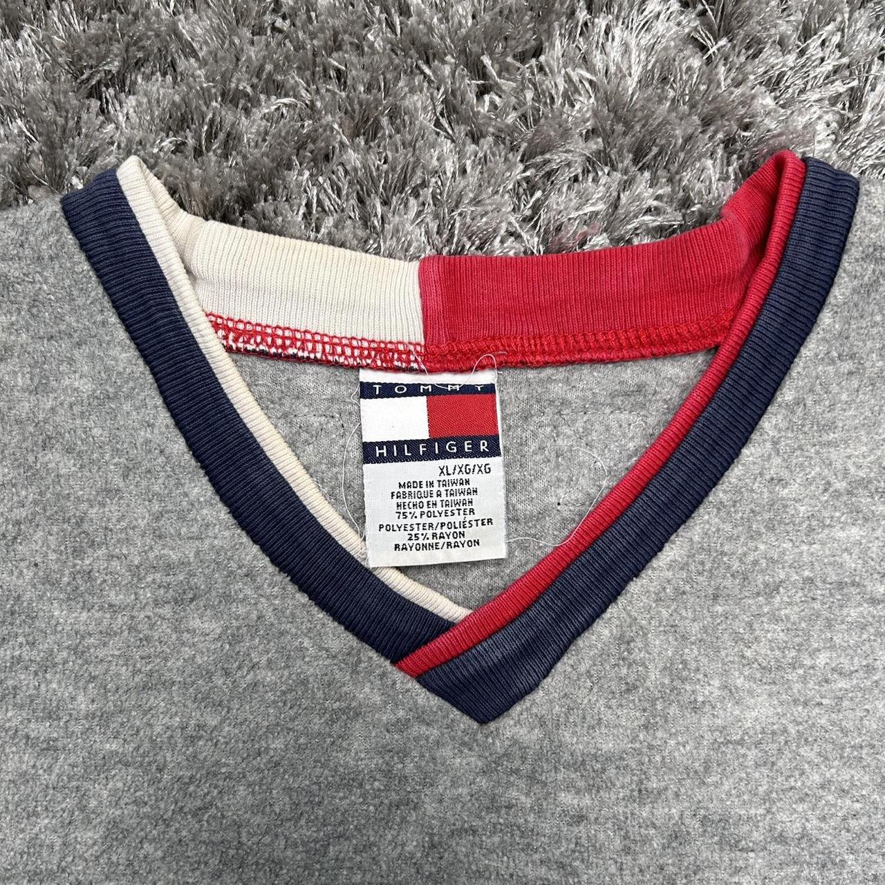 MEN'S VINTAGE TOMMY HILFIGER V NECK JUMPER SIZE L