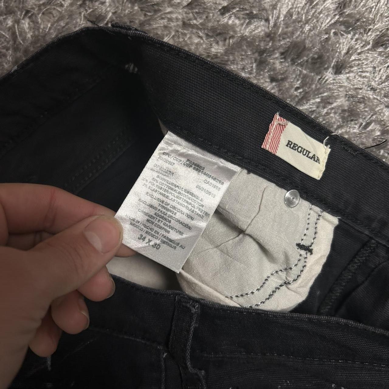 MEN'S CARHARTT STYLE BAGGY CARGO TROUSERS W34 L30