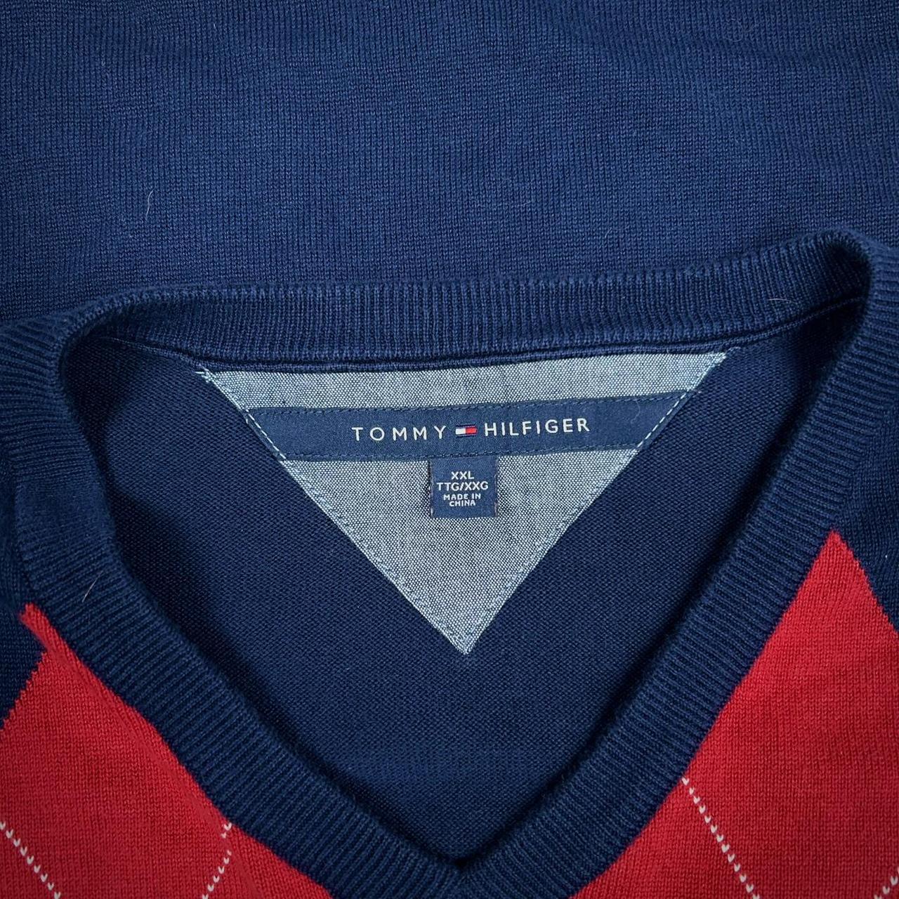 MEN'S VINTAGE TOMMY HILFIGER V NECK JUMPER SIZE