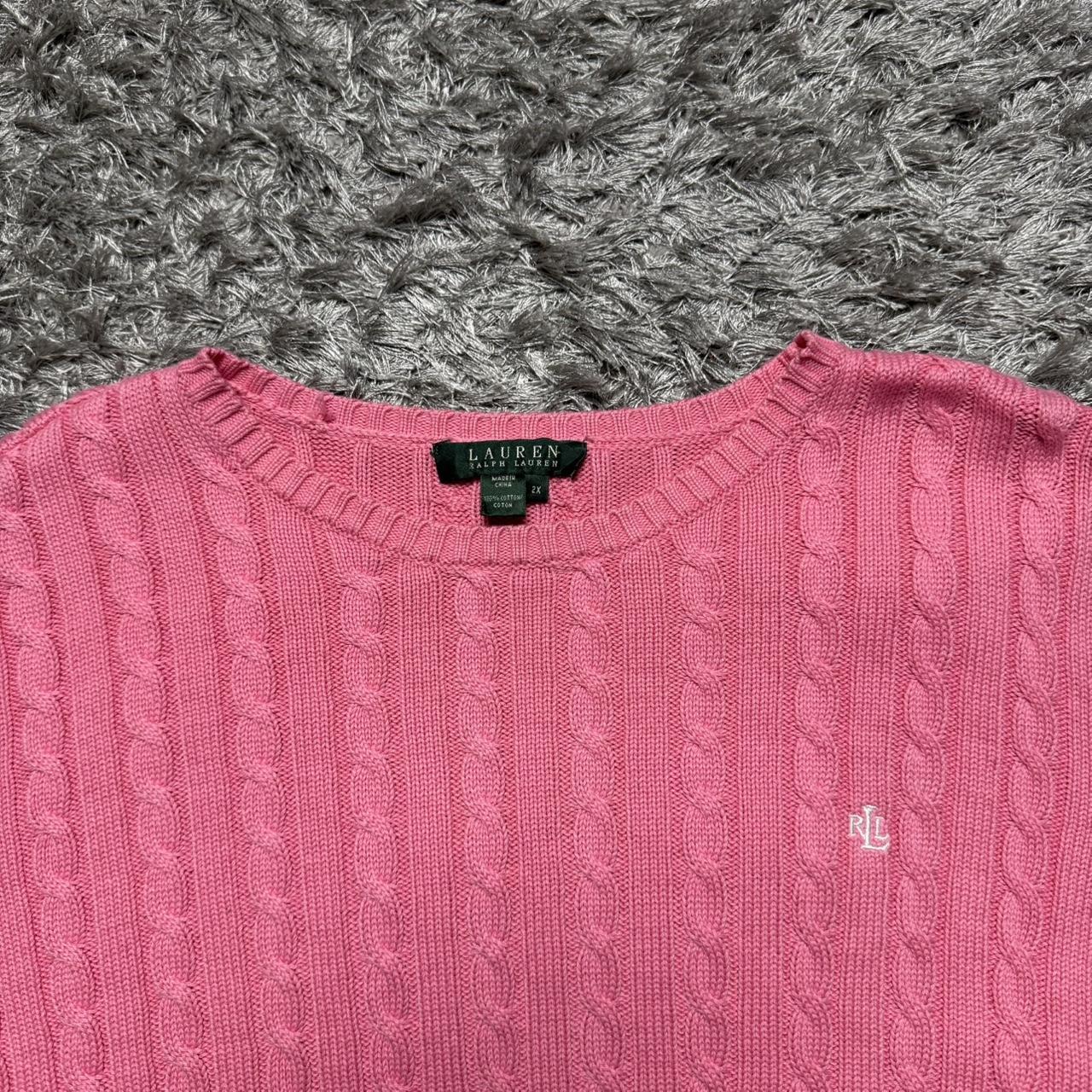 WOMEN'S LAUREN RALPH LAUREN CABLE KNIT JUMPER SIZE 2XL