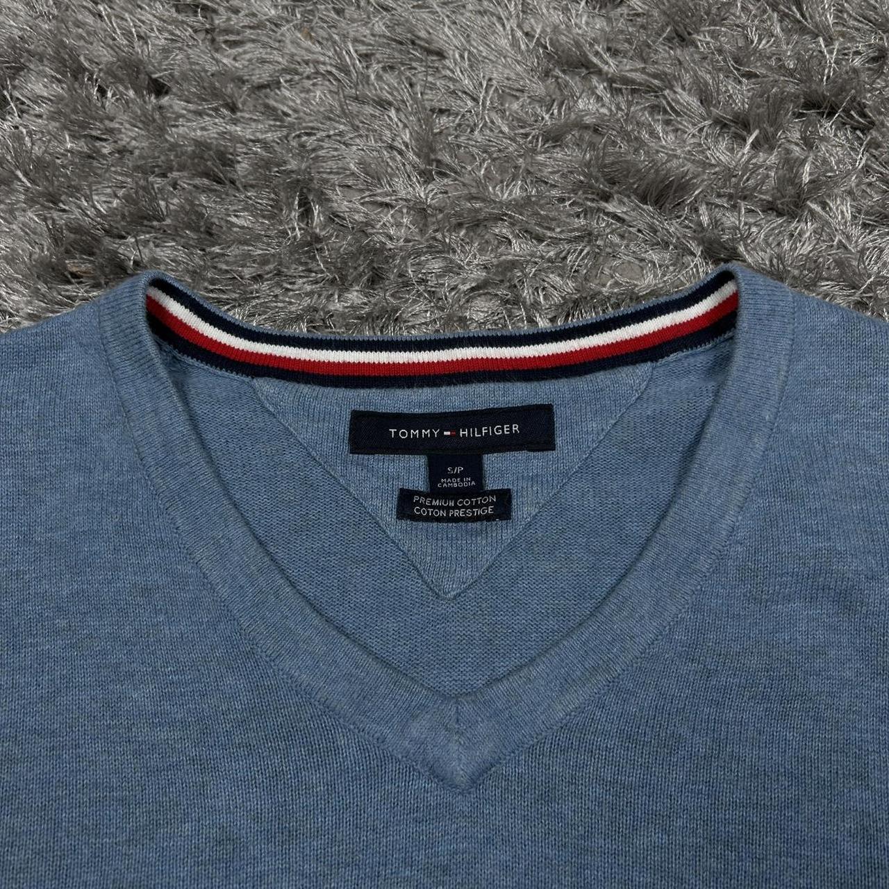 MEN'S VINTAGE TOMMY HILFIGER V NECK JUMPER SIZE S