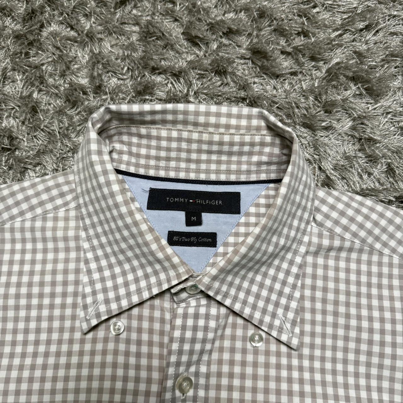 MEN'S TOMMY HILFIGER CHECK BUTTON UP SHIRT SIZE M