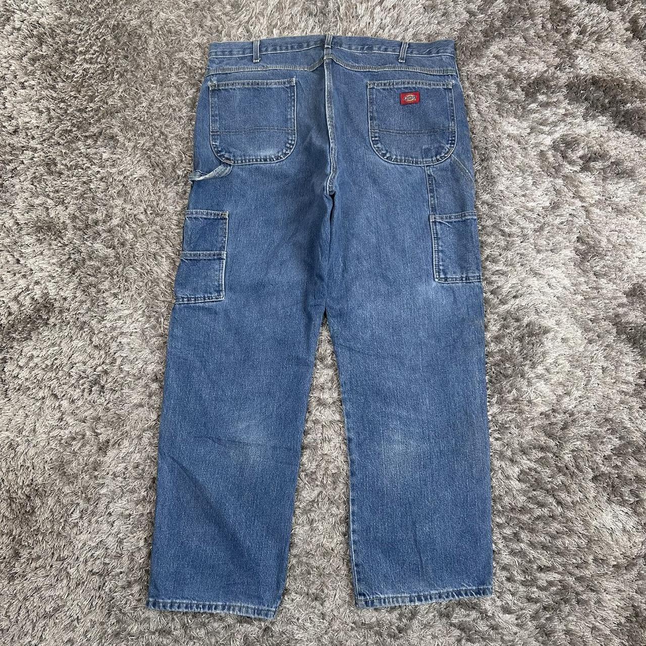 MEN'S DICKIES BAGGY DOUBLE KNEE CARPENTER JEANS W40 L32