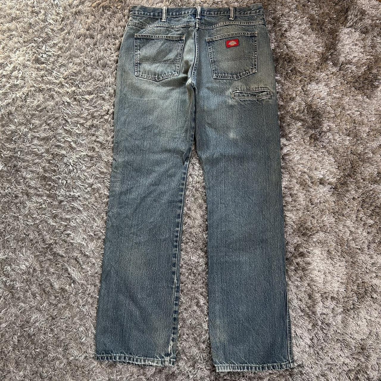 MEN'S DICKIES FADED DENIM JEANS W34 L32