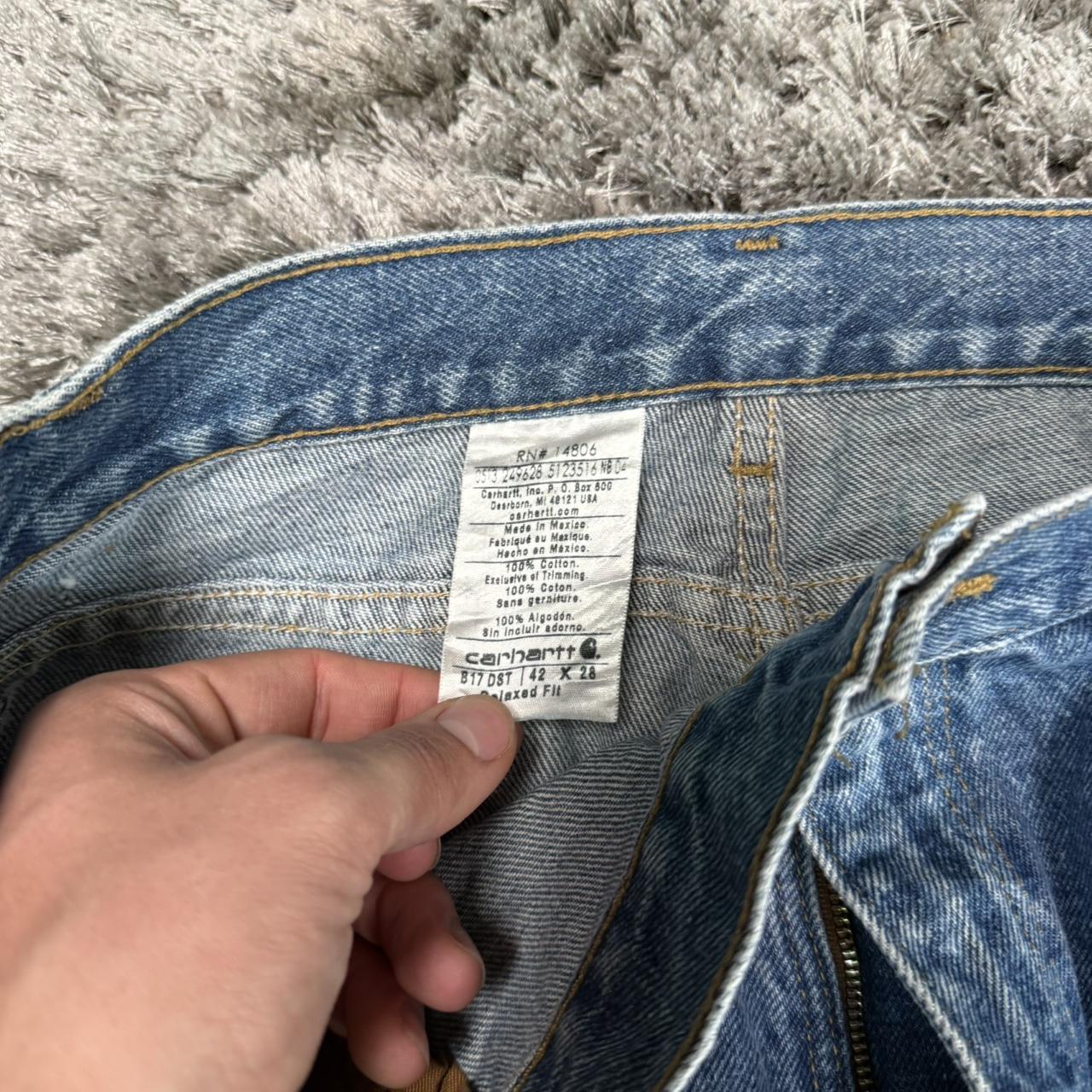 MEN'S CARHARTT BAGGY DENIM JEANS W42 L28