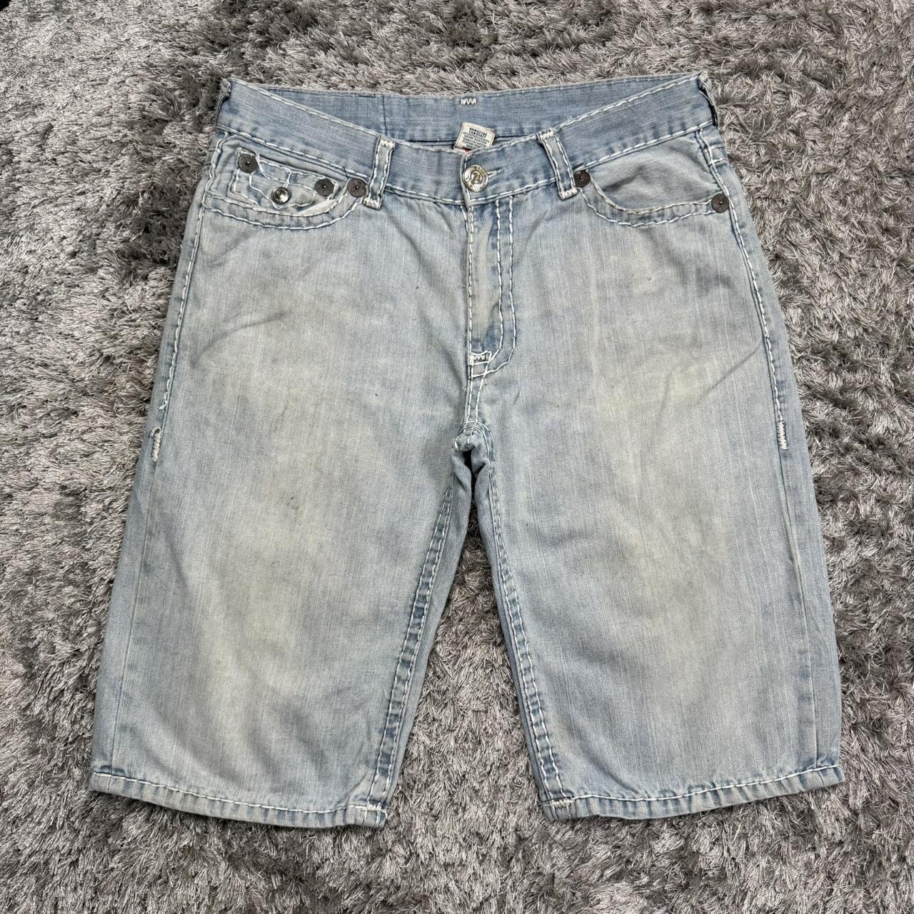 MEN'S TRUE RELIGION BAGGY DENIM SHORTS W36