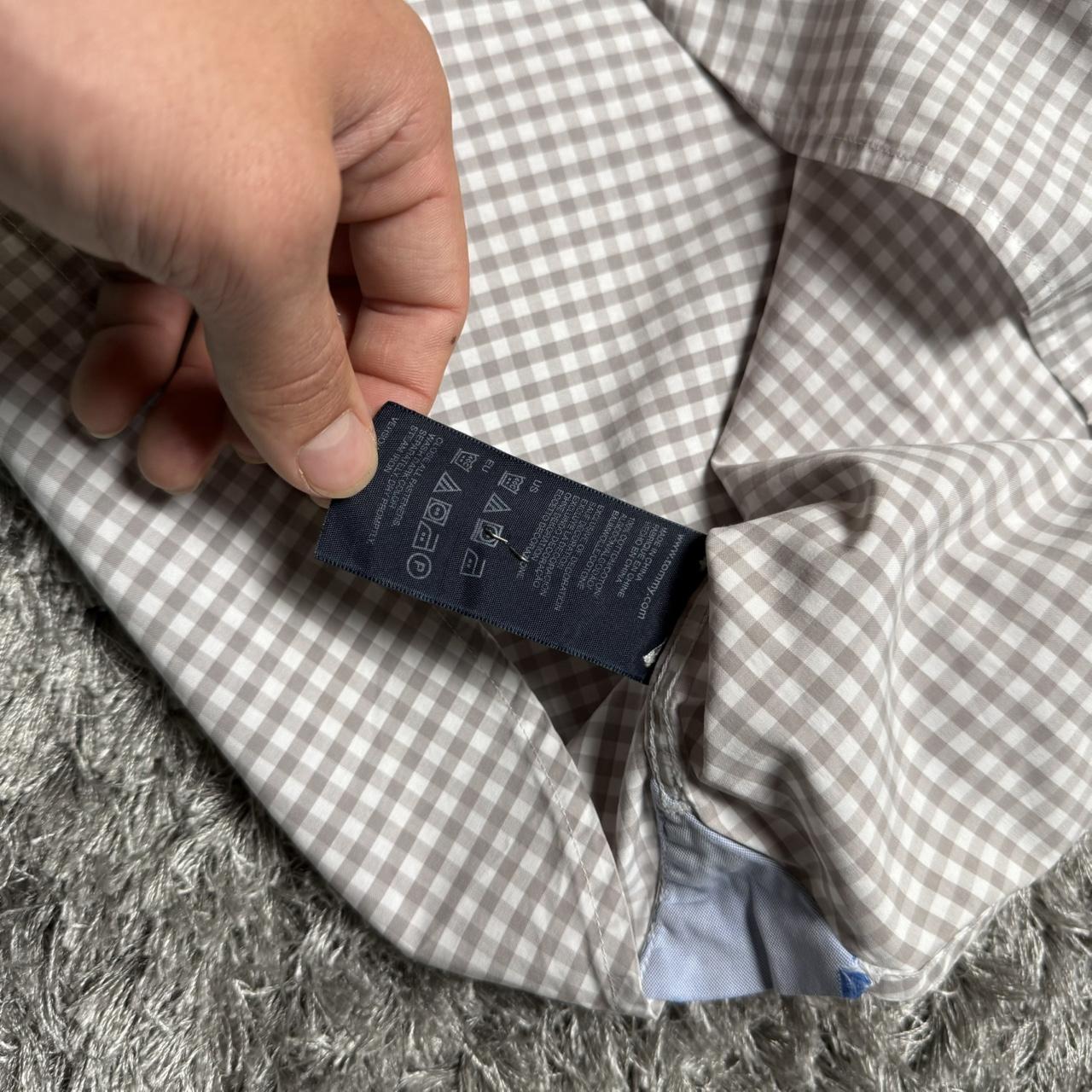 MEN'S TOMMY HILFIGER CHECK BUTTON UP SHIRT SIZE M