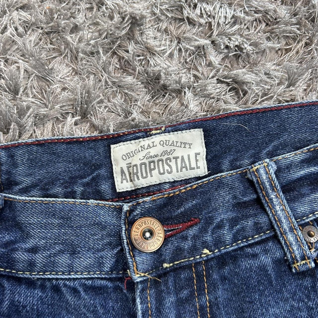 MEN'S Y2K AEROPOSTLE BAGGY DENIM JORTS W33 L18