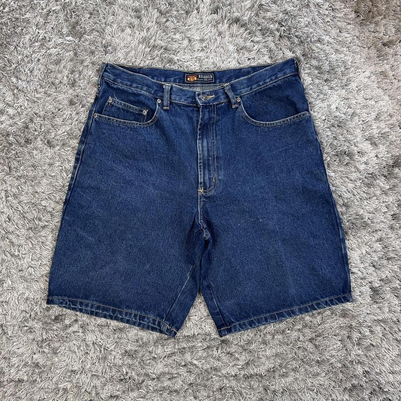 MEN'S Y2K ROUTE 66 BAGGY DENIM JORTS W34 L22
