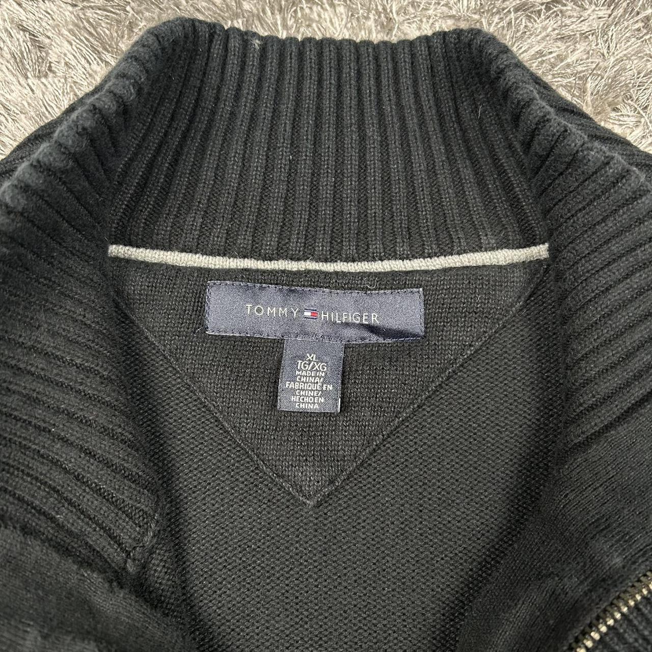 MEN'S VINTAGE TOMMY HILFIGER 1/4 ZIP JUMPER SIZE XL