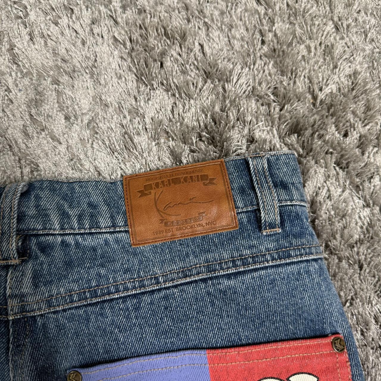 MEN'S KARL KANI GRAPHIC PRINT DENIM JEANS W29 L31