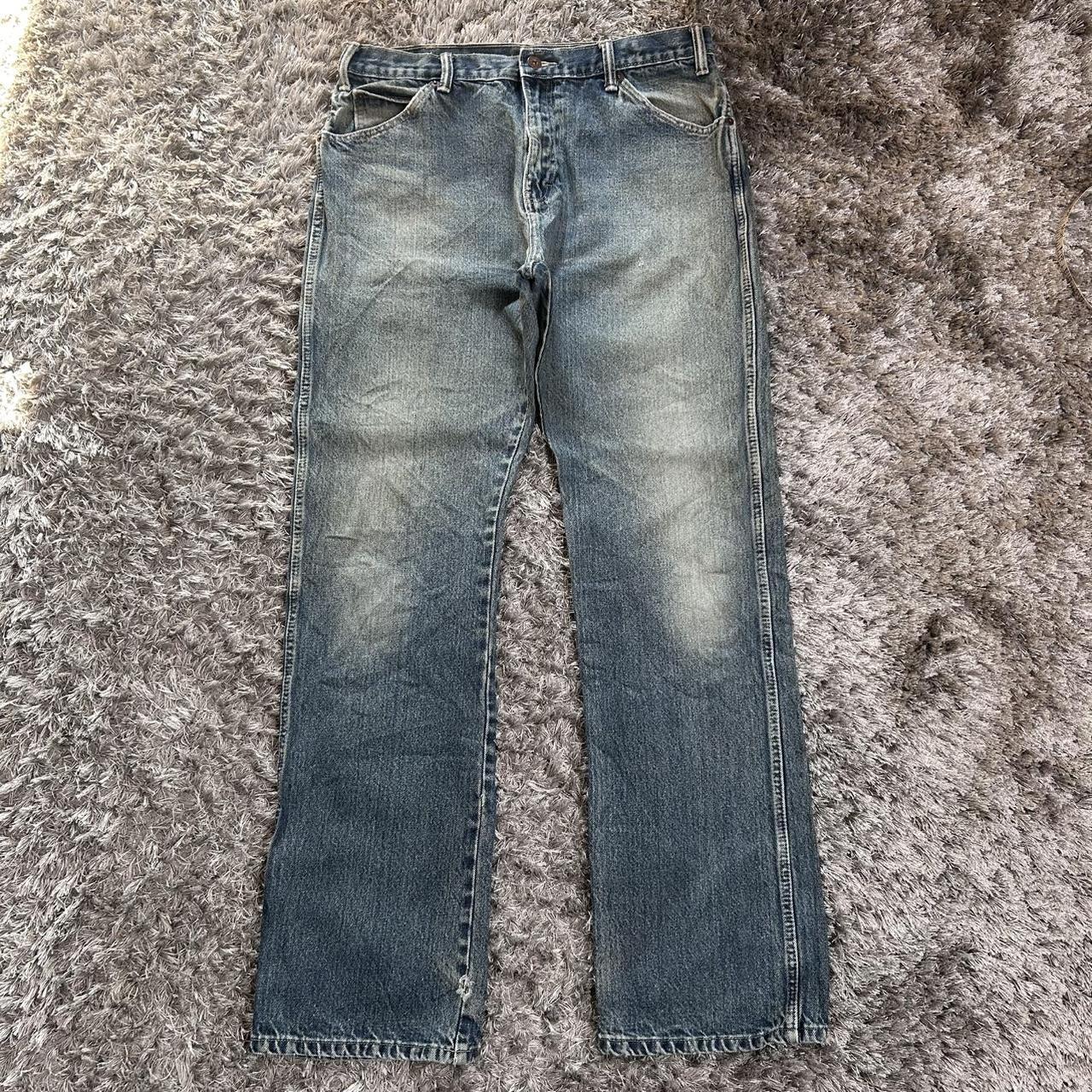 MEN'S DICKIES FADED DENIM JEANS W34 L32