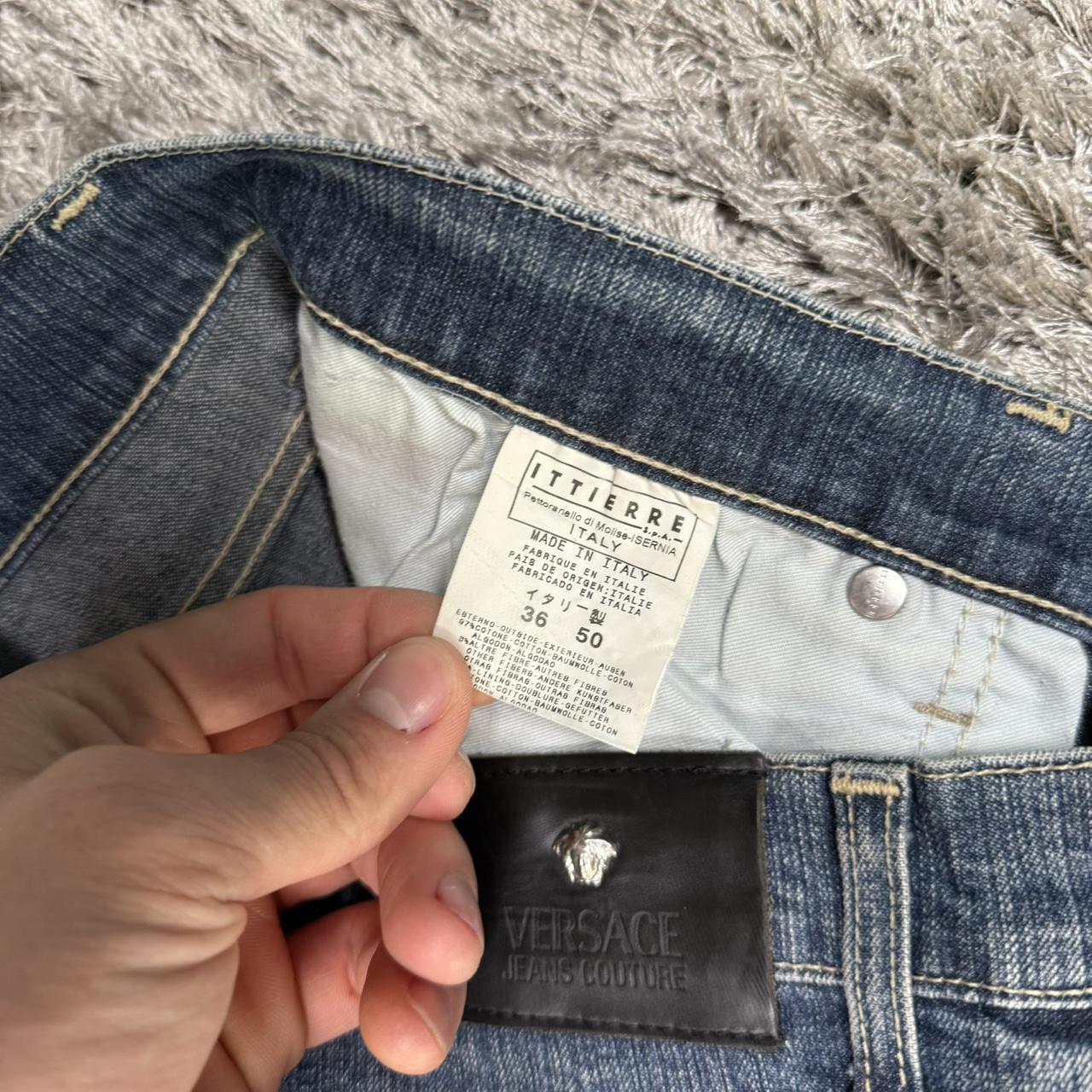 MEN'S VERSACE STRAIGHT LEG DENIM JEANS W36 L30