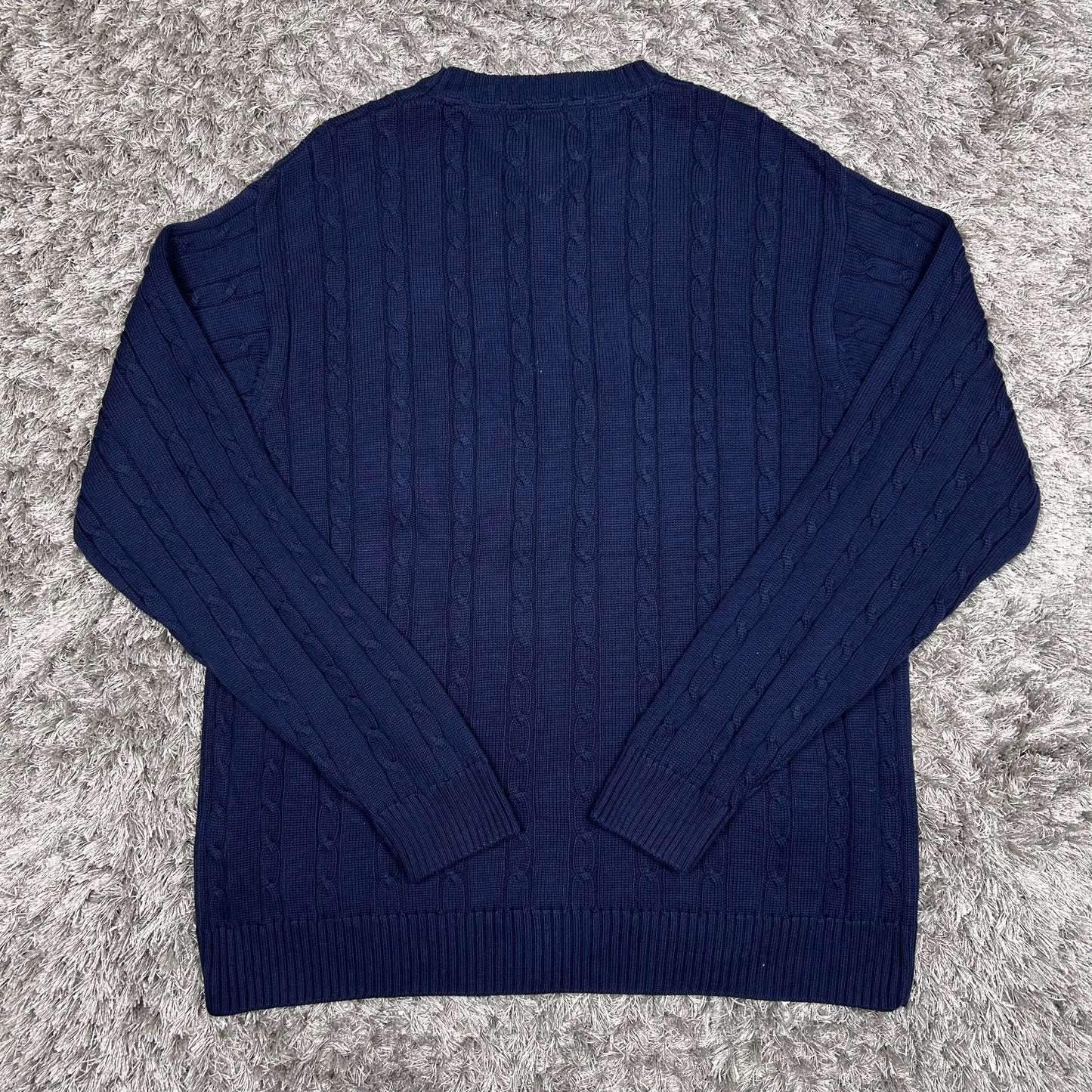 MEN’S TOMMY HILFIGER CABLE KNIT JUMPER SIZE L