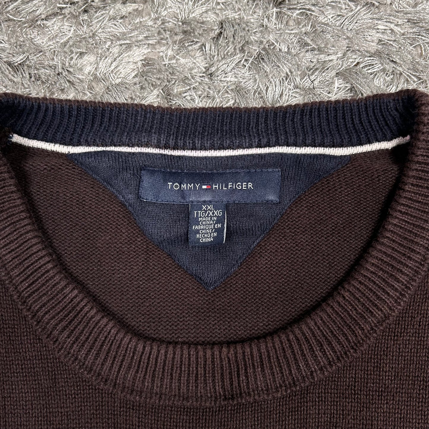 MEN’S TOMMY HILFIGER CREW NECK JUMPER SIZE XXL
