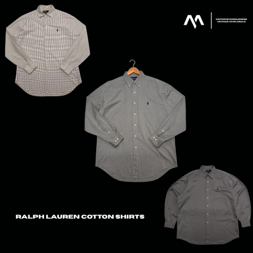 Ralph Lauren Cotton Button Up Shirts x15