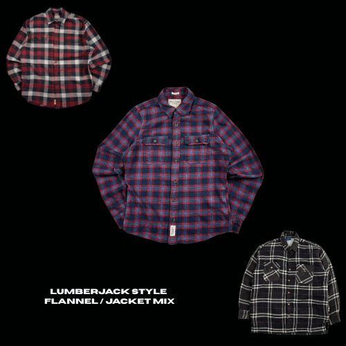 35x Branded Flannel / Workwear Shirts