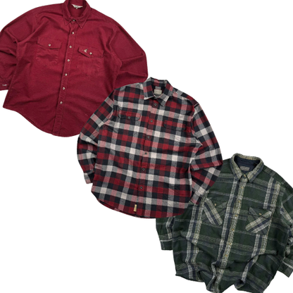 10 pc Heavy Winter Shirts