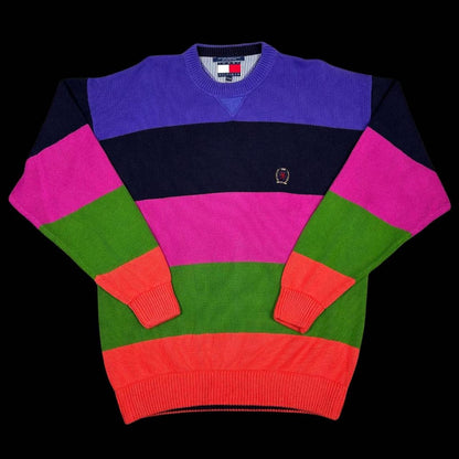 MEN'S VINTAGE TOMMY HILFIGER CREW NECK JUMPER SIZE M