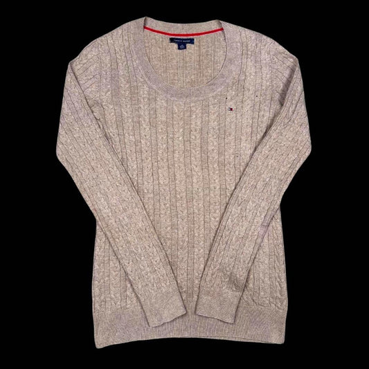 WOMEN'S VINTAGE TOMMY HILFIGER CABLE KNIT JUMPER SIZE XS