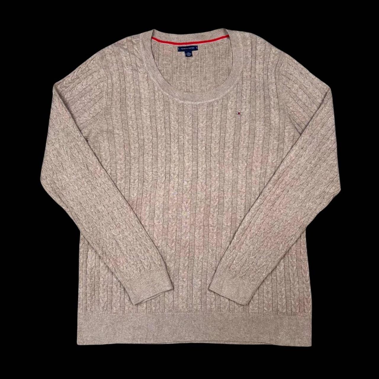WOMEN'S VINTAGE TOMMY HILFIGER CABLE KNIT JUMPER SIZE XXL