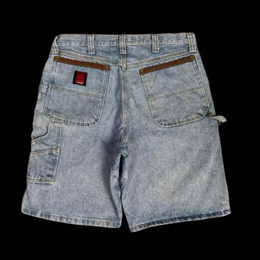 MEN'S WRANGLER BAGGY CARPENTER DENIM SHORTS W34