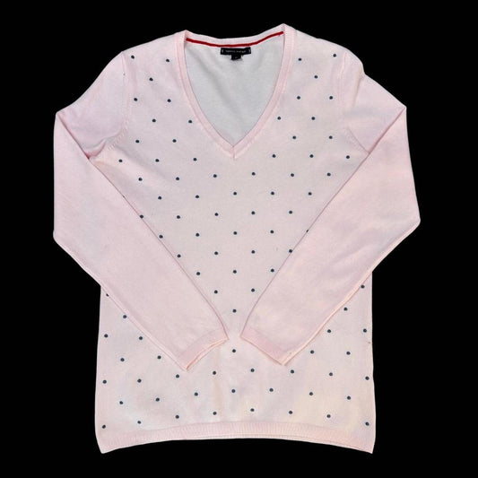 WOMEN'S VINTAGE TOMMY HILFIGER V NECK JUMPER SIZE M