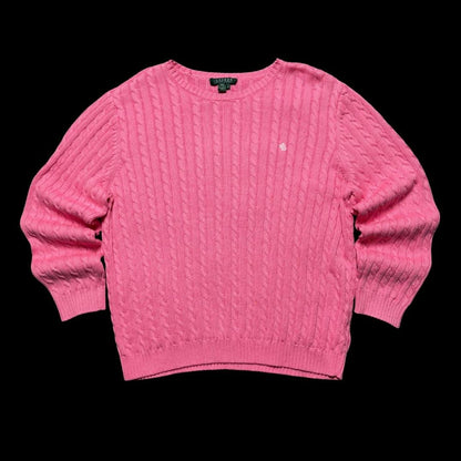 WOMEN'S LAUREN RALPH LAUREN CABLE KNIT JUMPER SIZE 2XL