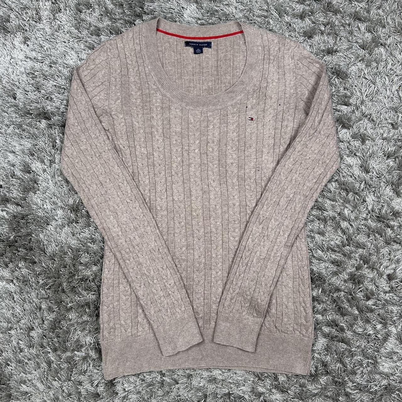 WOMEN'S VINTAGE TOMMY HILFIGER CABLE KNIT JUMPER SIZE XS