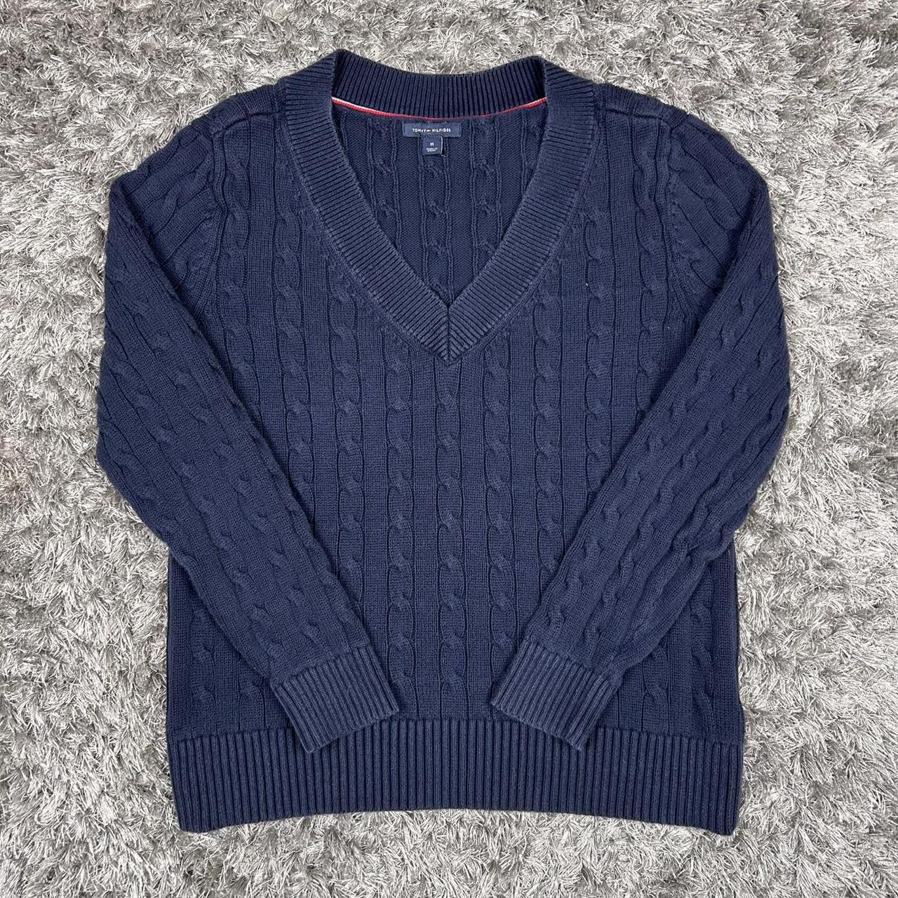 WOMEN'S VINTAGE TOMMY HILFIGER CABLE KNIT JUMPER SIZE M