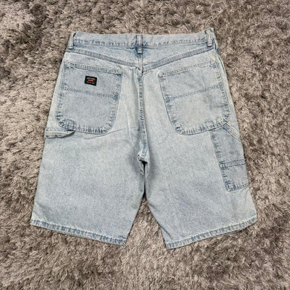 MEN'S WRANGLER BAGGY DENIM CARPENTER SHORTS W32