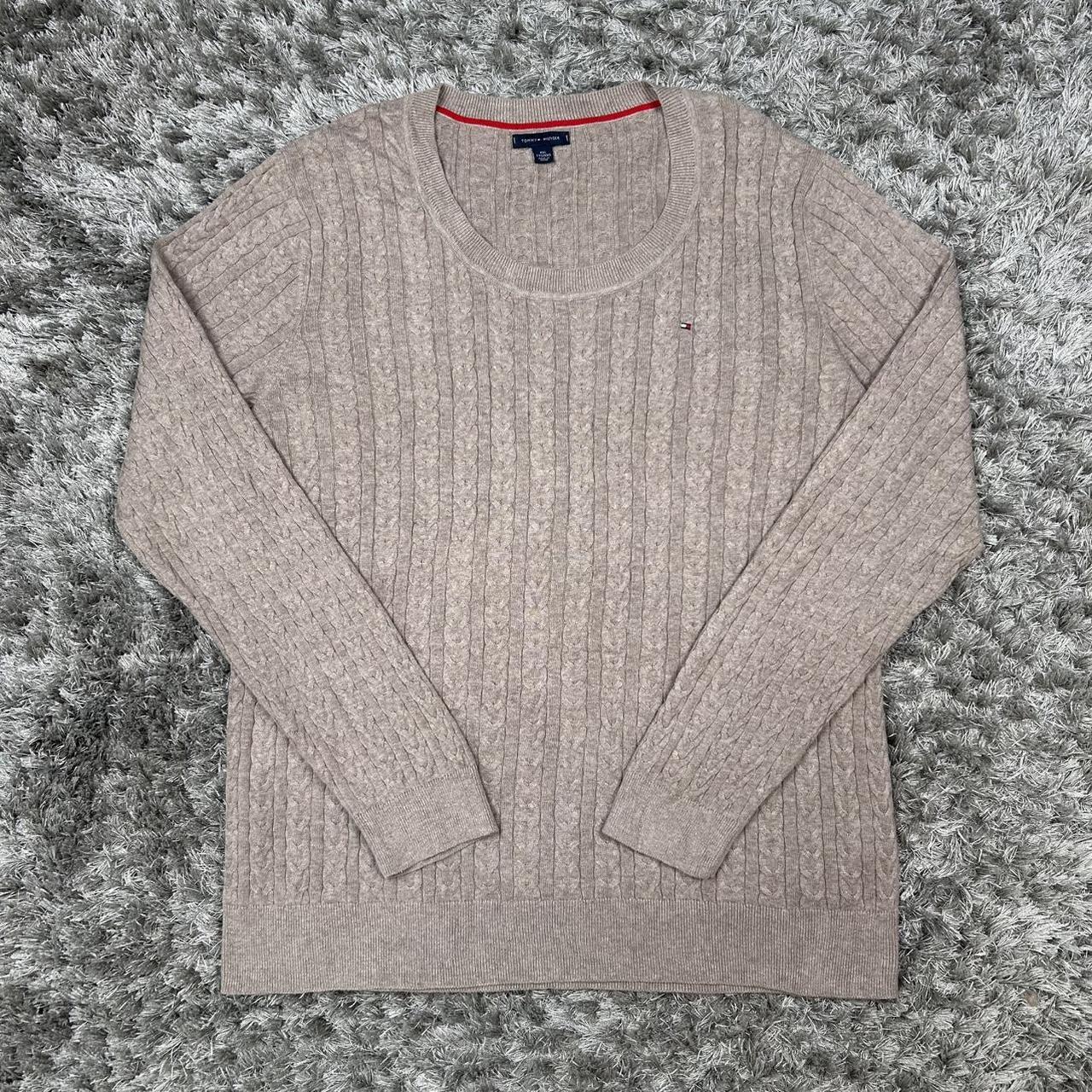 WOMEN'S VINTAGE TOMMY HILFIGER CABLE KNIT JUMPER SIZE XXL
