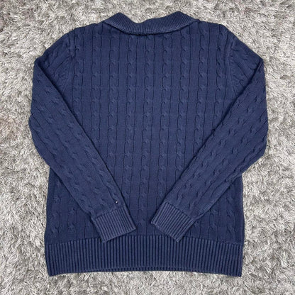 WOMEN'S VINTAGE TOMMY HILFIGER CABLE KNIT JUMPER SIZE M