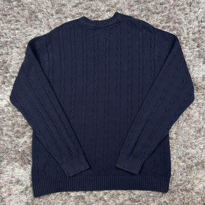 MEN'S VINTAGE TOMMY HILFIGER CABLE KNIT JUMPER SIZE L