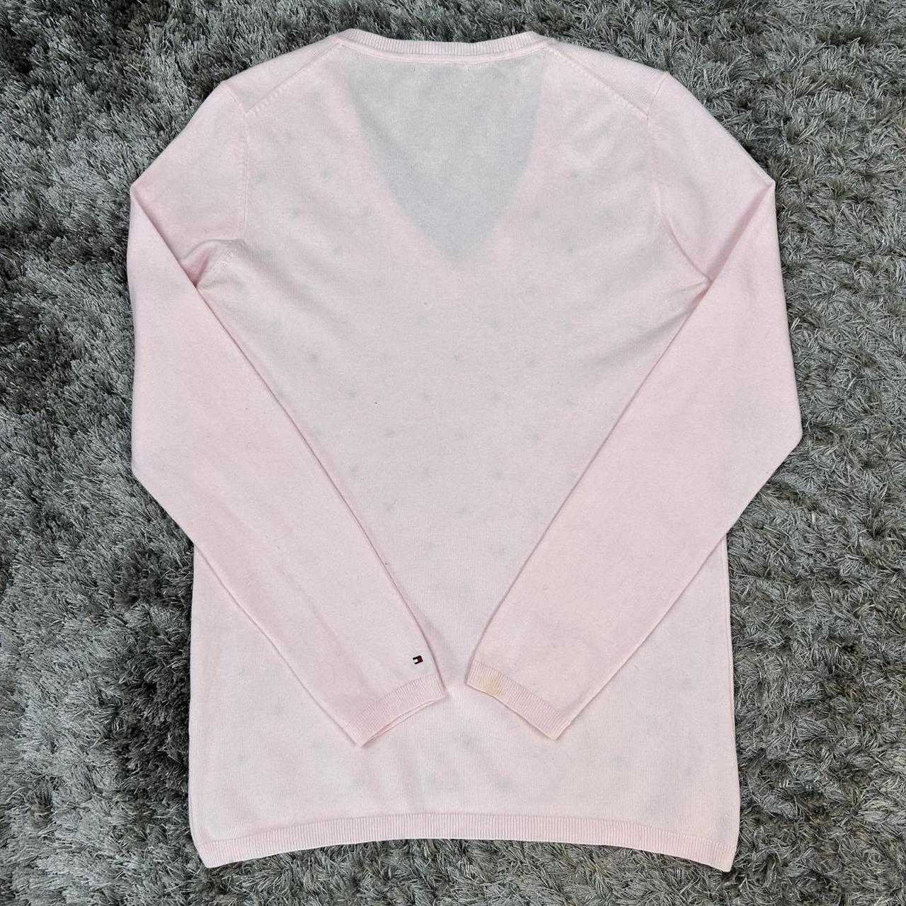 WOMEN'S VINTAGE TOMMY HILFIGER V NECK JUMPER SIZE M
