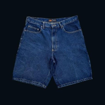 MEN'S Y2K ROUTE 66 BAGGY DENIM JORTS W34 L22
