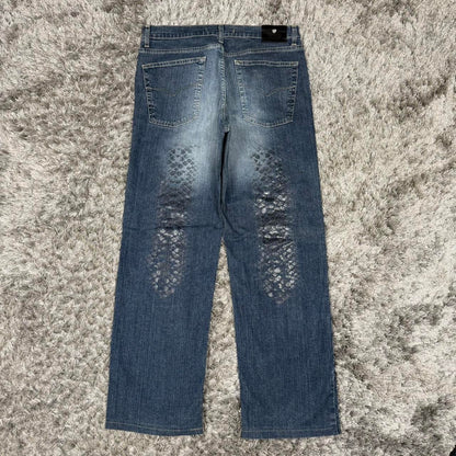 MEN'S VERSACE STRAIGHT LEG DENIM JEANS W36 L30