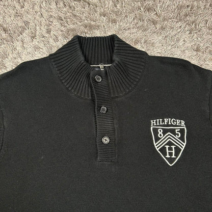 MEN'S VINTAGE TOMMY HILFIGER 1/4 ZIP JUMPER SIZE XL
