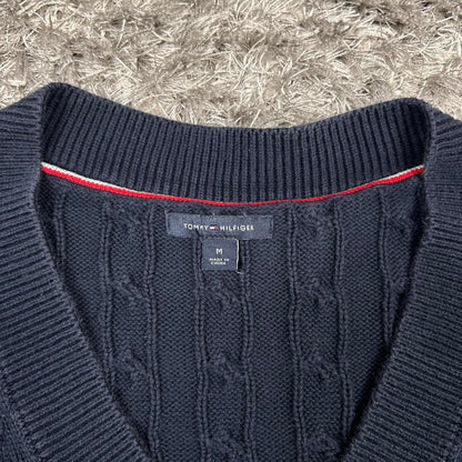 WOMEN'S VINTAGE TOMMY HILFIGER CABLE KNIT JUMPER SIZE M
