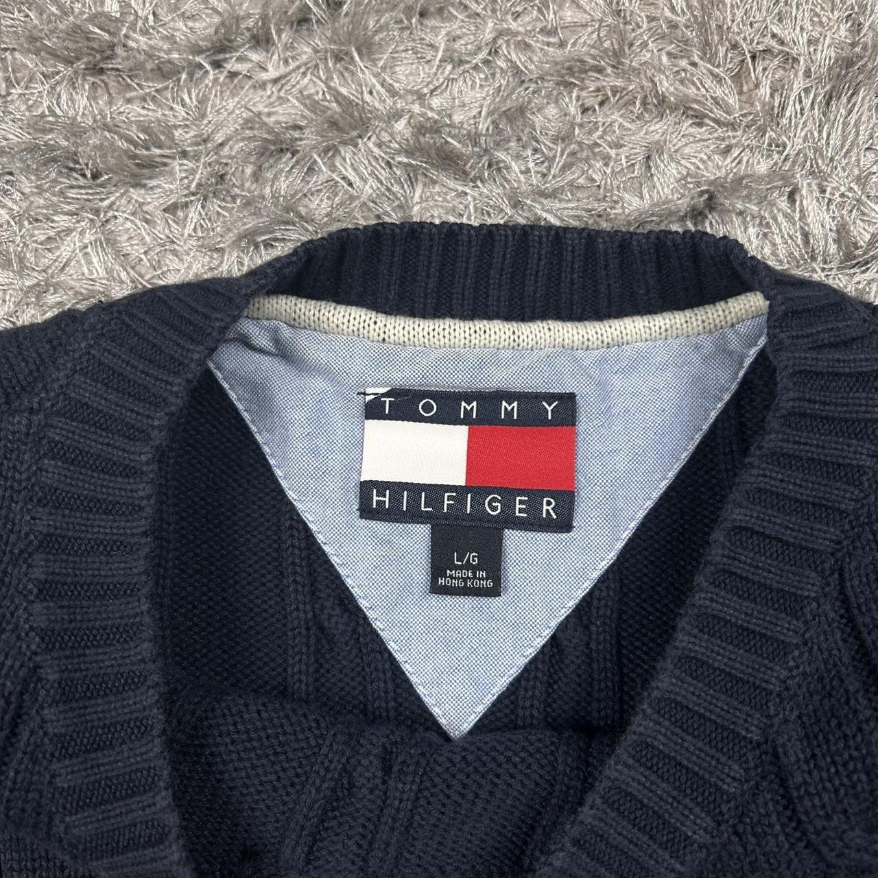MEN'S VINTAGE TOMMY HILFIGER CABLE KNIT JUMPER SIZE L