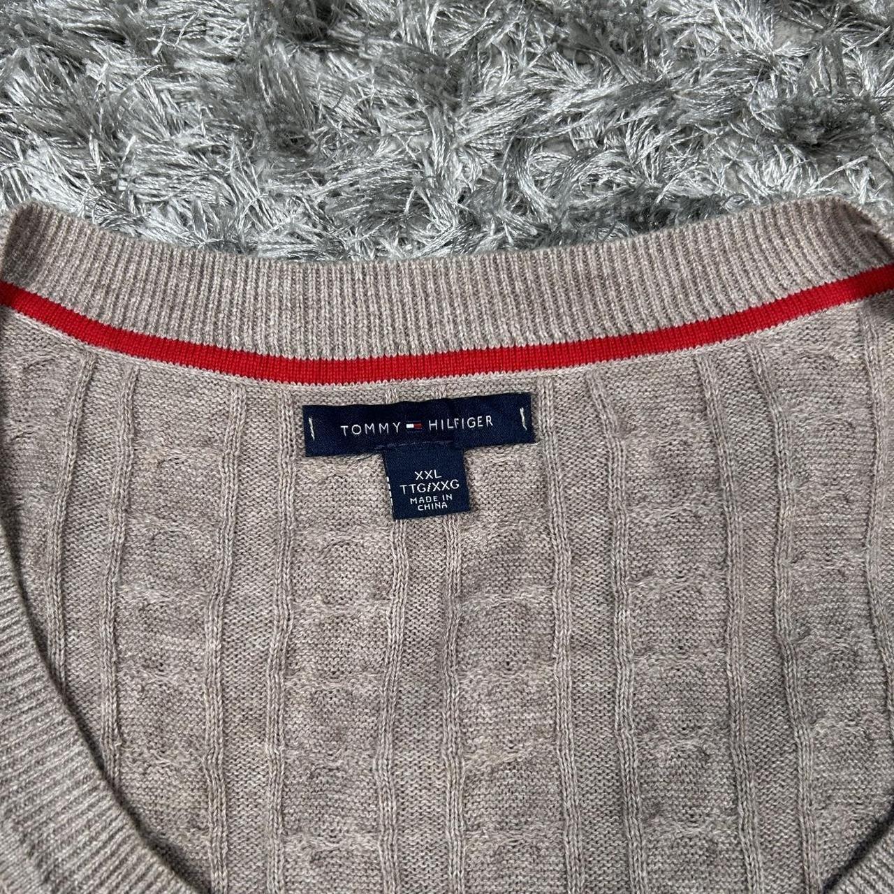 WOMEN'S VINTAGE TOMMY HILFIGER CABLE KNIT JUMPER SIZE XXL